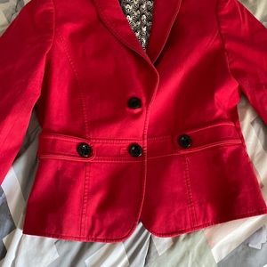 Red Petite Tahari blazer